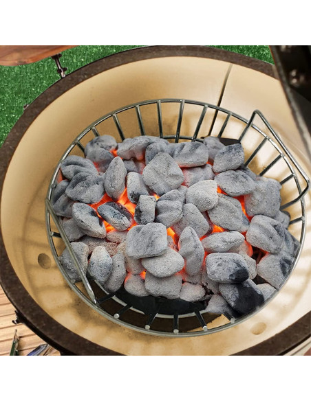 Cesta de Carbón Big Green Egg 34.8 cm Acero Inoxidable