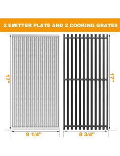 Piezas de Repuesto Parrilla Charbroil Tru-Infrared 2 Quemadores 2