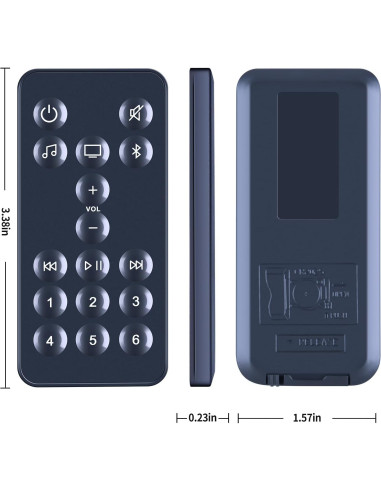Control Remoto Reemplazo ZWP 795373 para Bose SoundBar 500/600/900