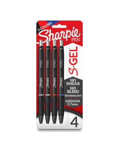 Bolígrafos de Gel Sharpie S-Gel 0.7mm Colores Asortidos 4 Pzs