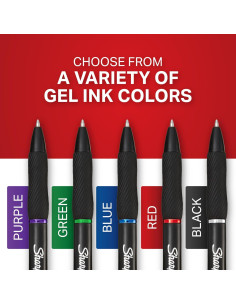 Bolígrafos de Gel Sharpie S-Gel 0.7mm Colores Asortidos 4 Pzs 2