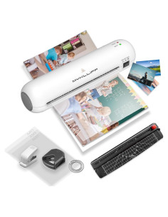 Laminadora Térmica Portátil MYKLLIFF A4 9" Blanca 6 en 1