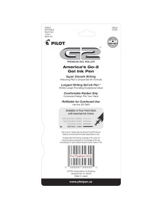 Bolígrafos de Gel Pilot G2 Premium 1 mm Negro - Paquete 30 2