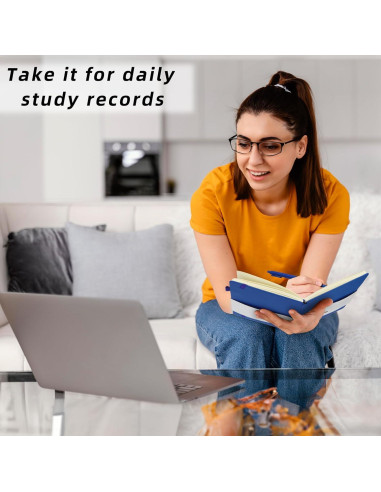 Coopay 12 Cuadernos A5 Tapa Dura con Bolígrafos Multicolor