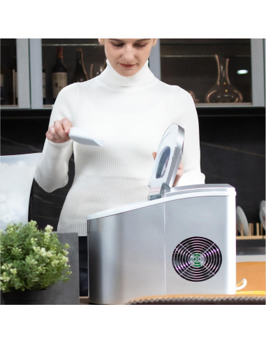 Máquina de Hielo Portátil SMETA Mini Encimera 11.79 kg/día