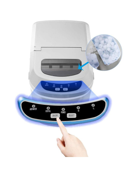 Máquina de Hielo Portátil SMETA Mini Encimera 11.79 kg/día