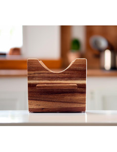 Cortador de Bagels Grande de Madera de Acacia Lily In The Valley 2