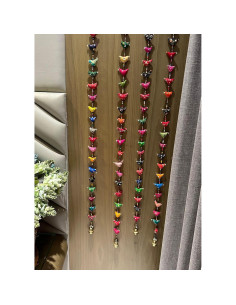 Guirnalda de Borlas Arcoíris Pastel RIANGI - Decoración Boho 2