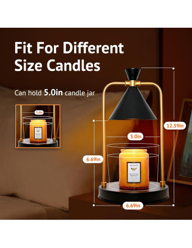 Lámpara Calentadora de Velas XJZJY con Temporizador y Regulador
