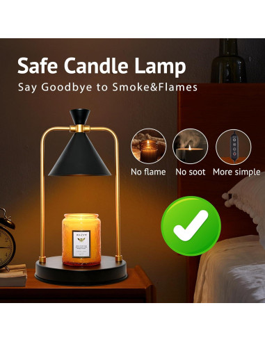 Lámpara Calentadora de Velas XJZJY con Temporizador y Regulador