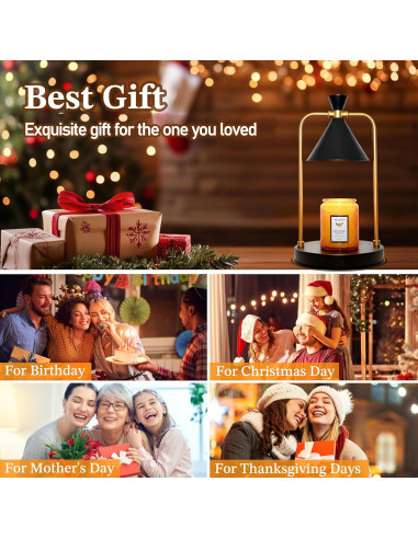 Lámpara Calentadora de Velas XJZJY con Temporizador y Regulador