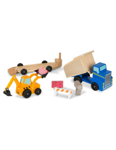 Camión Volquete de Madera Melissa & Doug con Piezas de Construcción