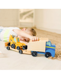 Camión Volquete de Madera Melissa & Doug con Piezas de Construcción 2