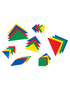 Tangrams de Plástico Learning Advantage - 28 Piezas para Geometría