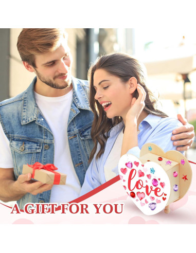 Kit de Manualidades Tioncy 24 Pcs Bancos de Ahorro Corazón