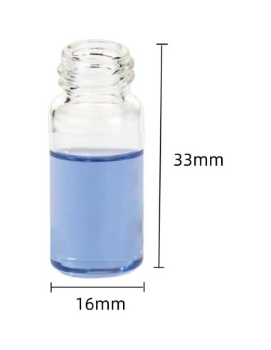 Frasco de Muestra de Vidrio Borosilicato 3ML - 100 Unidades