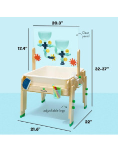 Mesa Sensorial de Agua y Arena KiwiCo - 26 Piezas para Niños 3+ Años 2