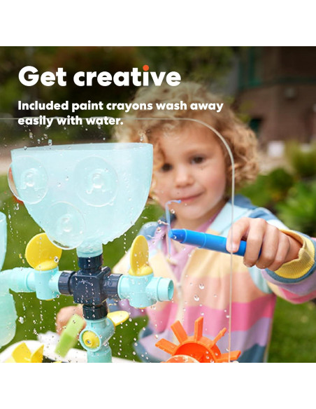 Mesa Sensorial de Agua y Arena KiwiCo - 26 Piezas para Niños 3+ Años