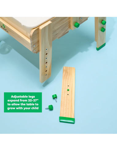 Mesa Sensorial de Agua y Arena KiwiCo - 26 Piezas para Niños 3+ Años