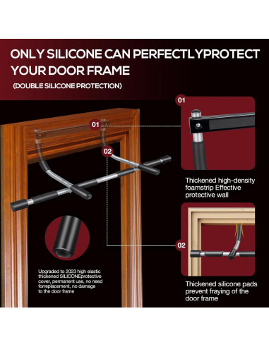 Barra de Dominadas GYE Ajustable para Puerta - 200 kg