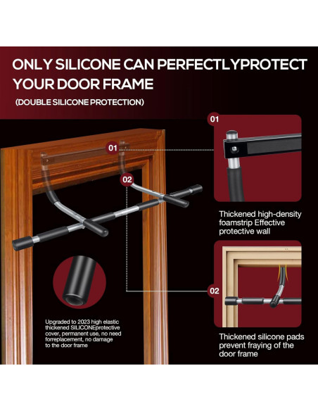 Barra de Dominadas GYE Ajustable para Puerta - 200 kg
