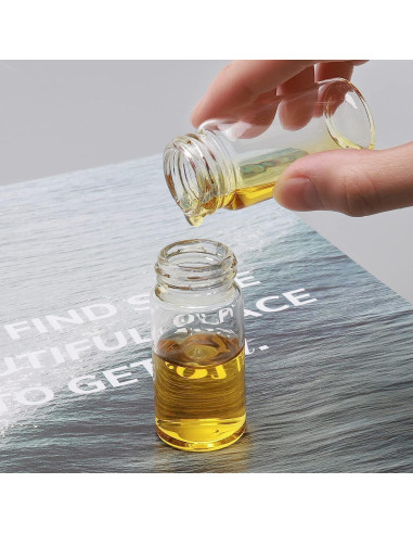 Frasco de Muestra de Vidrio Borosilicato 3ML - 100 Unidades