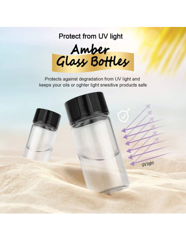 Frasco de Muestra de Vidrio Borosilicato 3ML - 100 Unidades