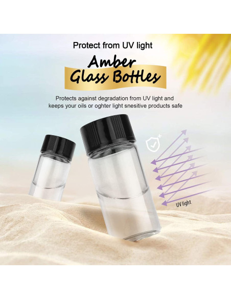 Frasco de Muestra de Vidrio Borosilicato 3ML - 100 Unidades