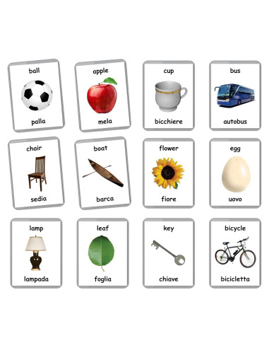 Tarjetas de Flash Bilingües LifeLoLo - 48 Palabras para Bebés