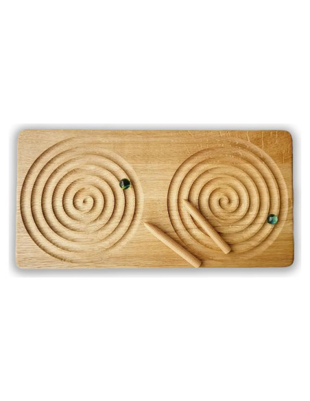 Tablero Montessori Interhemisférico Educativo con Canicas