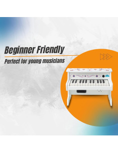 Piano de juguete digital de madera Marmelada 25 teclas 2