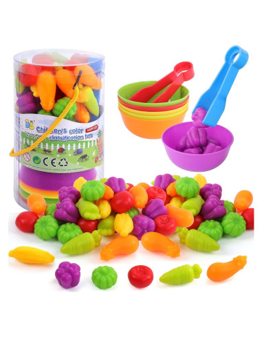 Juego de Emparejamiento de Verduras TSYAN - Juguete Educativo 3+