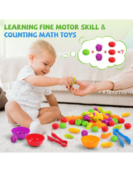 Juego de Emparejamiento de Verduras TSYAN - Juguete Educativo 3+