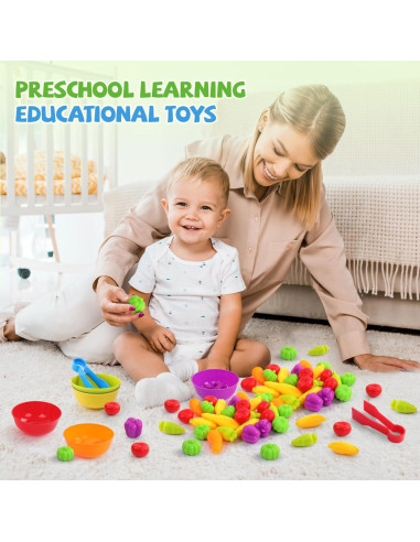 Juego de Emparejamiento de Verduras TSYAN - Juguete Educativo 3+