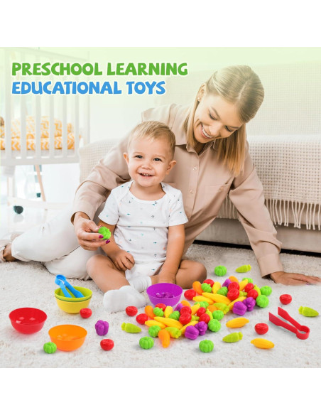 Juego de Emparejamiento de Verduras TSYAN - Juguete Educativo 3+