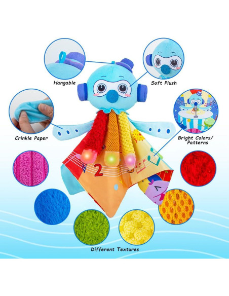 Juguete Sensorial Táctil Pulpo Teitoy con Luces y Música