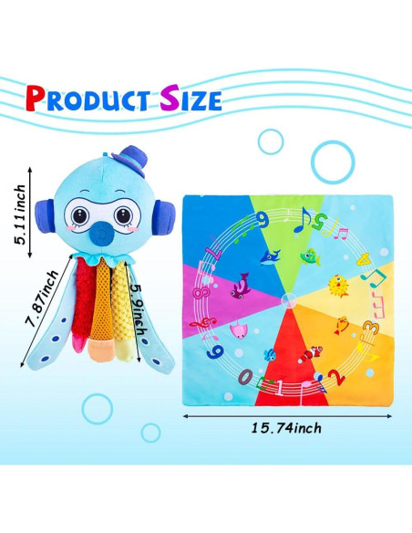 Juguete Sensorial Táctil Pulpo Teitoy con Luces y Música