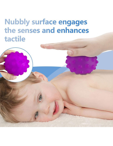Bolas Sensoriales ROHSCE para Bebés - Juguetes Multicolor 6 Piezas