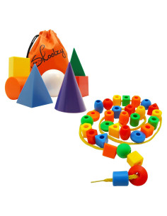 Cuentas de Enhebrar Skoolzy para Niños - Juguetes Montessori