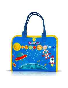 Bolsa de Libro Ocupado para Niños Nangong Kangnai - Fieltro Azul