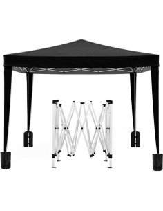 Carpa Plegable 3x3m Shuai con 4 Paredes Removibles y Bolsa 2