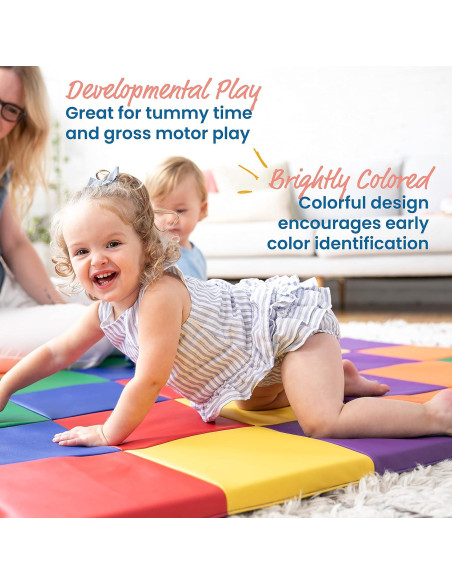 Alfombra de Actividad ECR4Kids SoftZone Patchwork 147x147cm