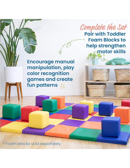 Alfombra de Actividad ECR4Kids SoftZone Patchwork 147x147cm