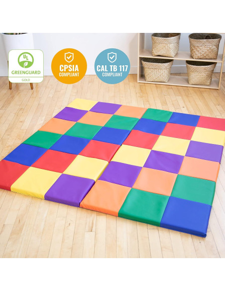 Alfombra de Actividad ECR4Kids SoftZone Patchwork 147x147cm