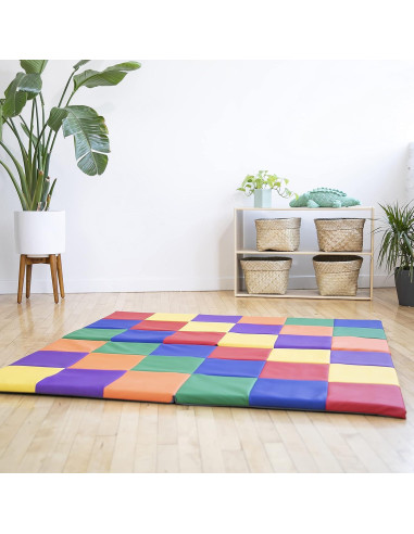Alfombra de Actividad ECR4Kids SoftZone Patchwork 147x147cm