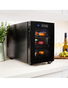 Enfriador de Vino Koolatron WC06 para 6 Botellas, Negro, 16L 2