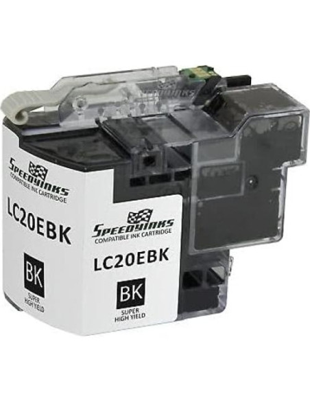 Cartucho de Tinta Compatible Brother LC20E Super Alta Capacidad - 10 Piezas