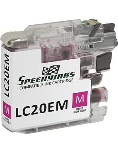 Cartucho de Tinta Compatible Brother LC20E Super Alta Capacidad - 10 Piezas