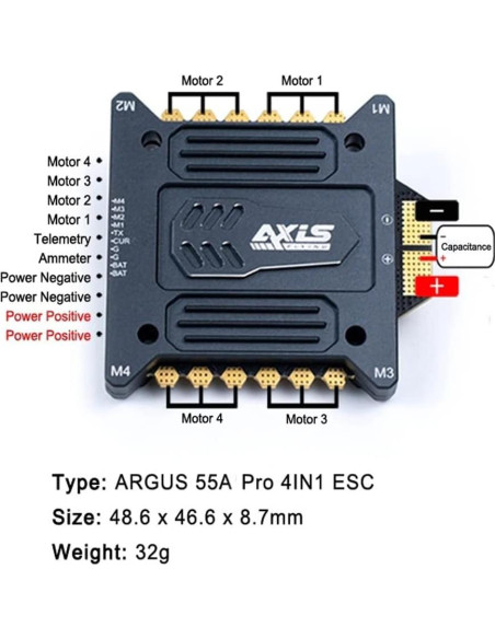 Controlador de Vuelo Argus 55A F7 Axisflying para Drones FPV