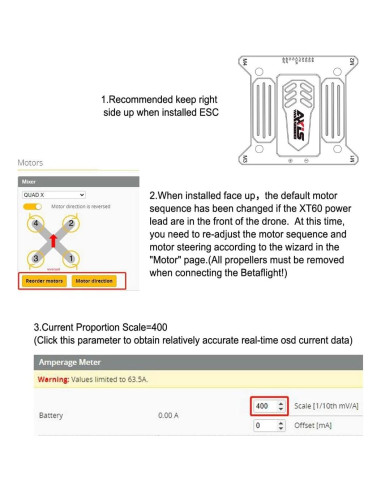 Controlador de Vuelo Argus 55A F7 Axisflying para Drones FPV